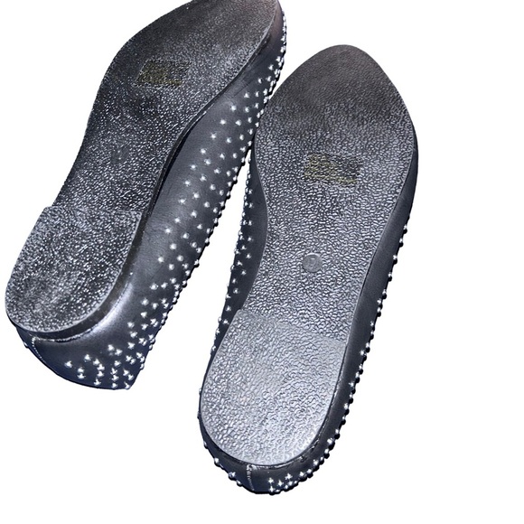 Torrid black silver studded ballet flats shoes size 9 - Picture 3 of 5
